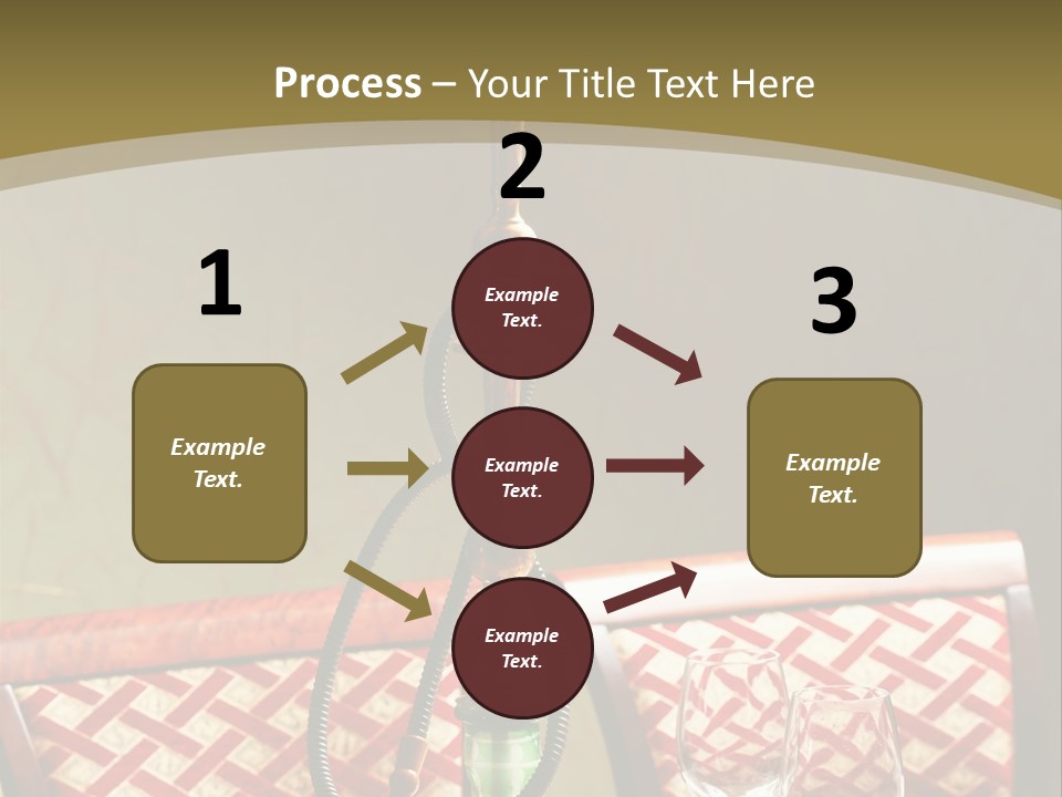 A Table With A Lamp On Top Of It PowerPoint Template