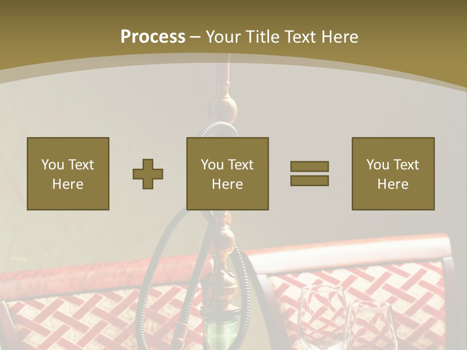 A Table With A Lamp On Top Of It PowerPoint Template