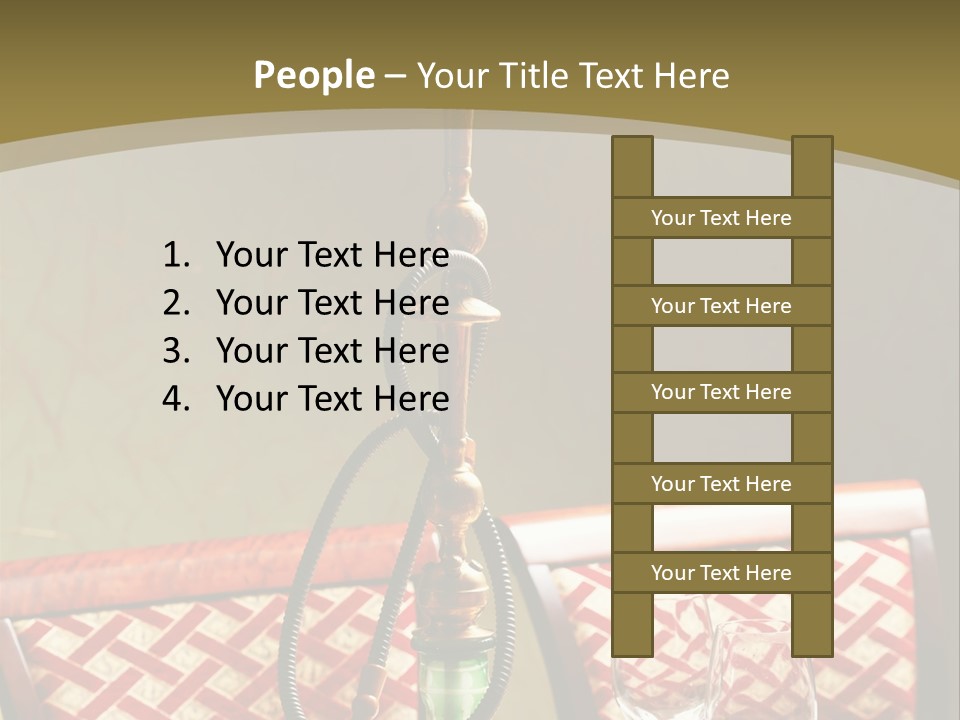 A Table With A Lamp On Top Of It PowerPoint Template