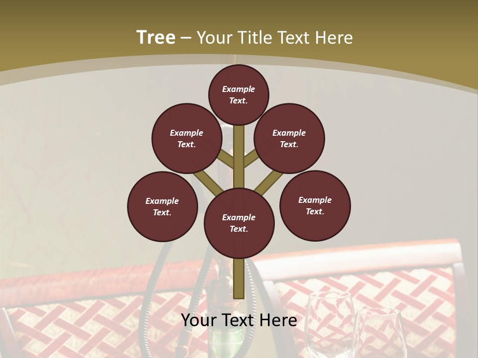 A Table With A Lamp On Top Of It PowerPoint Template