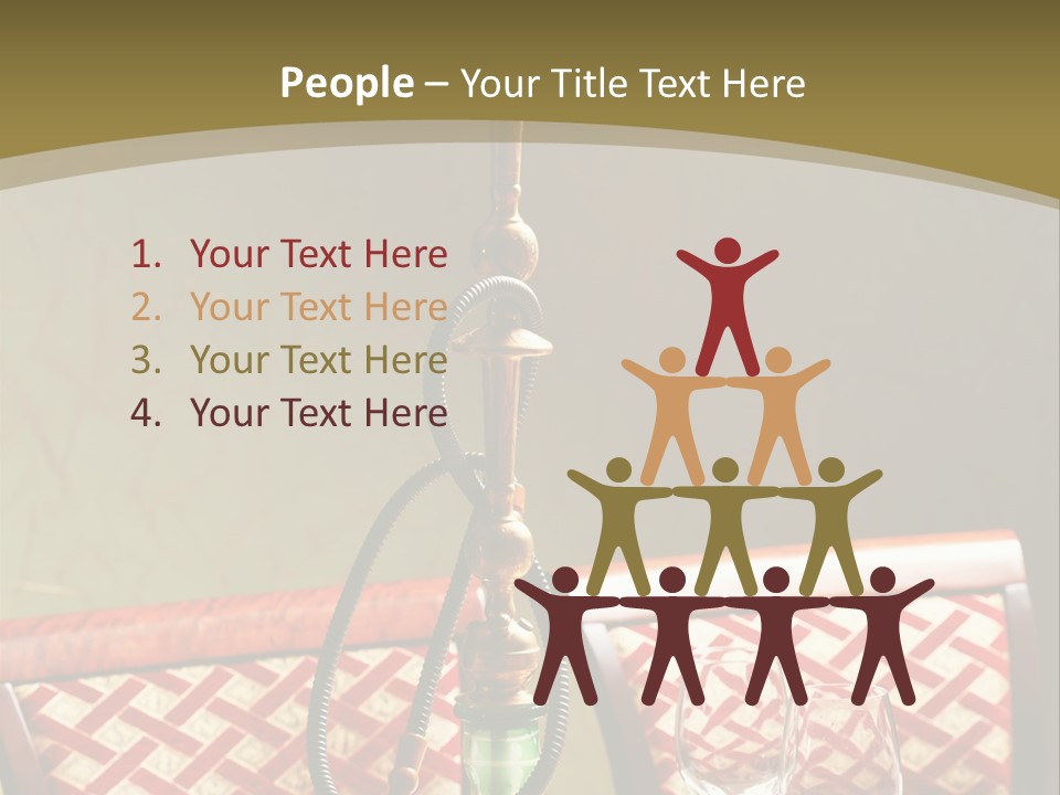 A Table With A Lamp On Top Of It PowerPoint Template