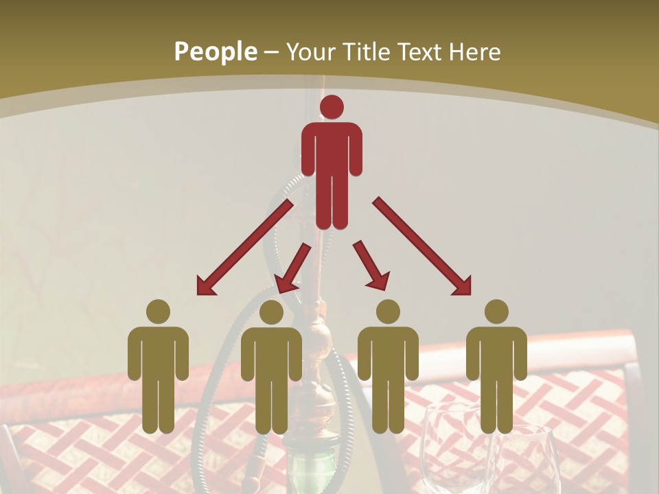 A Table With A Lamp On Top Of It PowerPoint Template