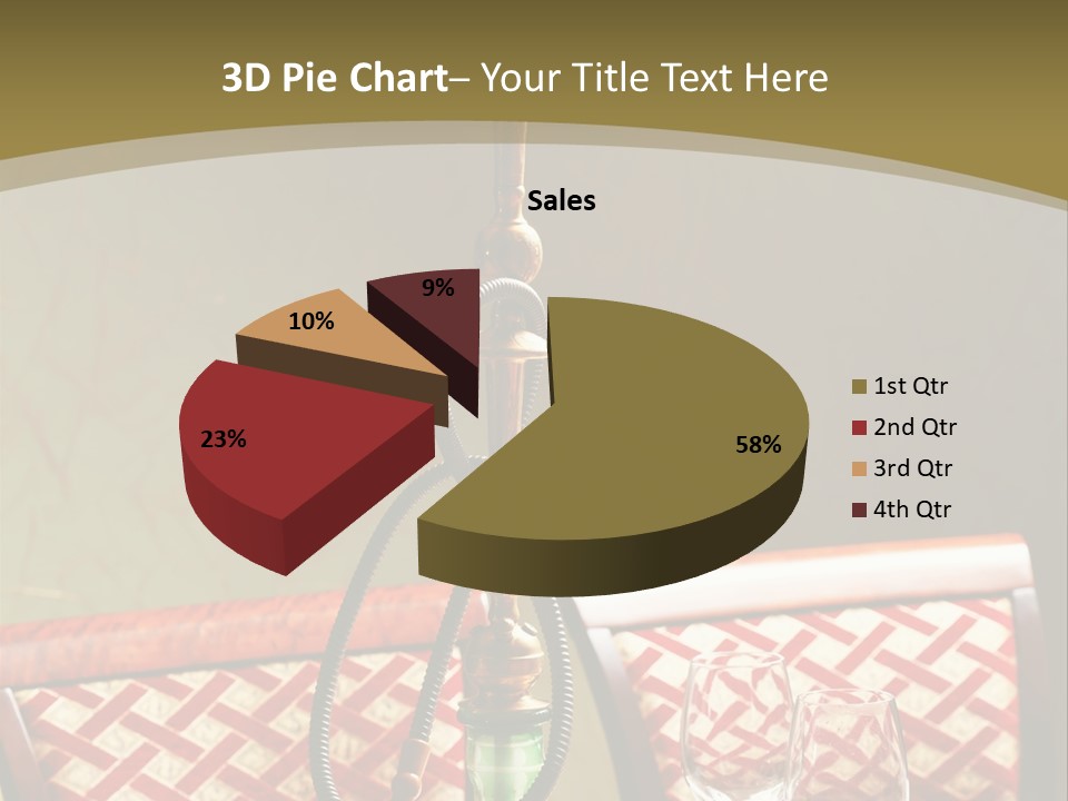 A Table With A Lamp On Top Of It PowerPoint Template