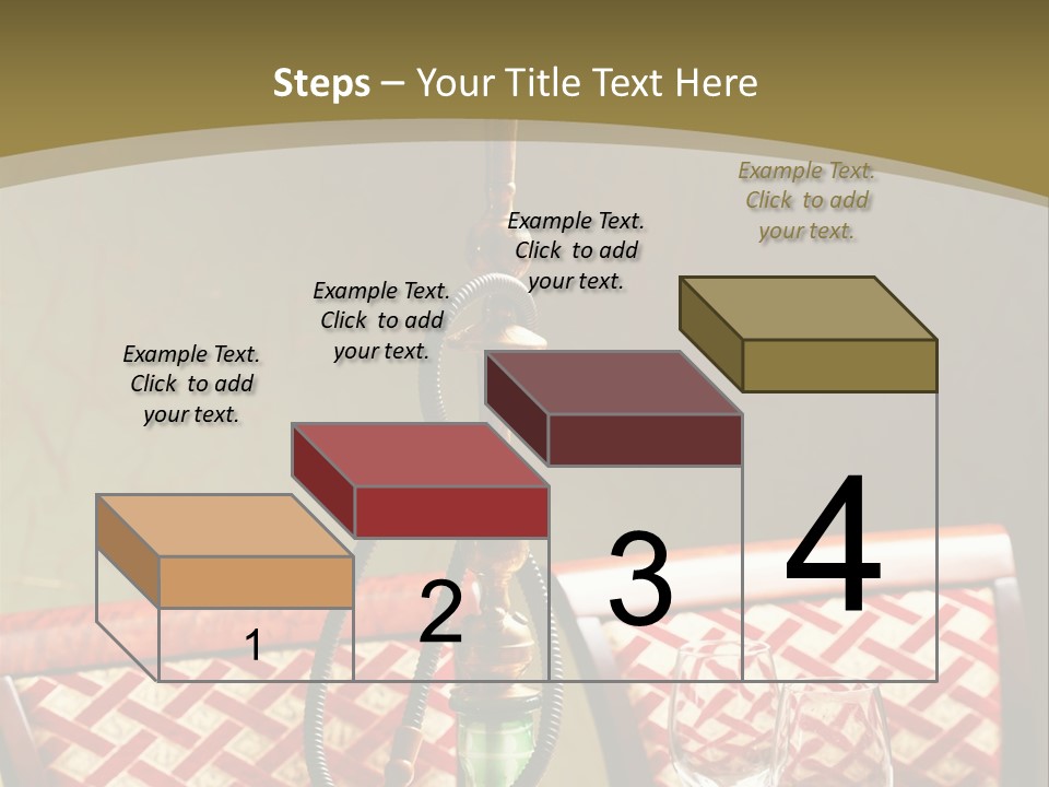 A Table With A Lamp On Top Of It PowerPoint Template