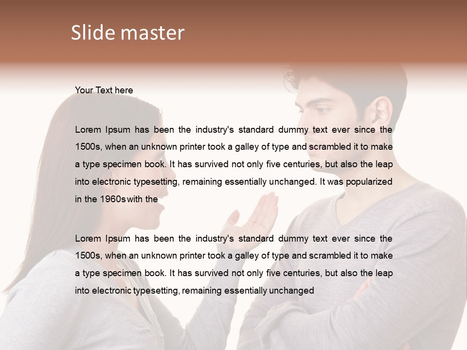 Problem Relationship Space PowerPoint Template