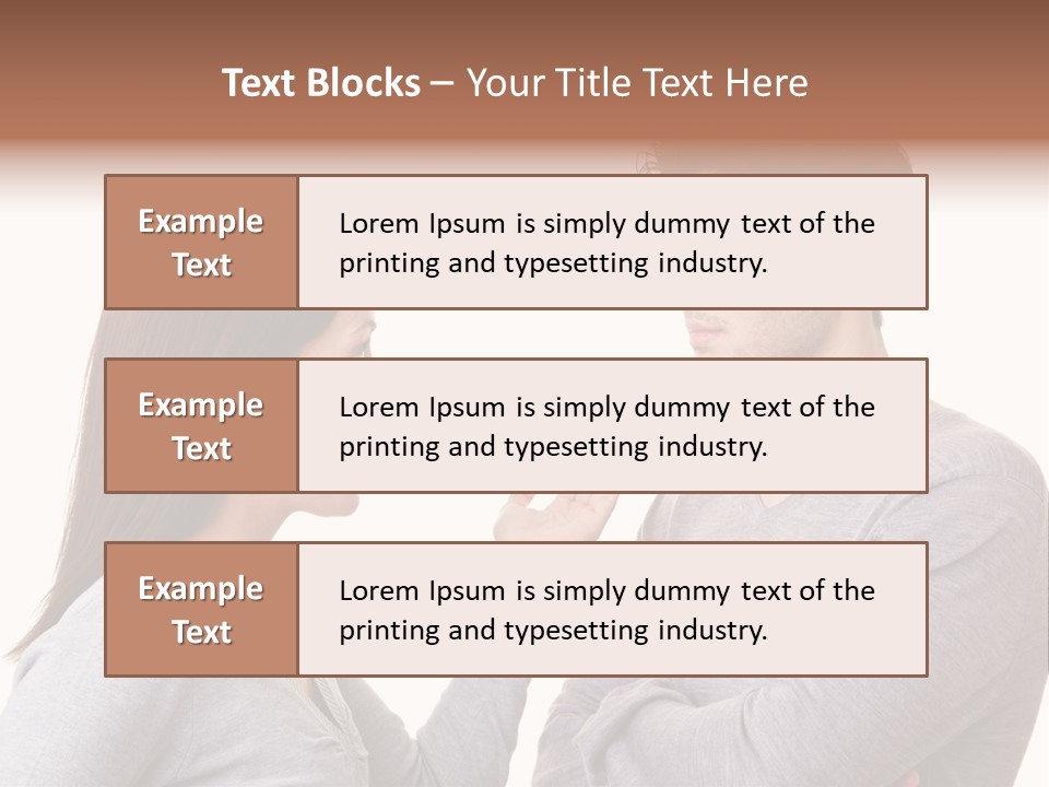 Problem Relationship Space PowerPoint Template