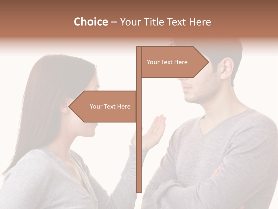 Problem Relationship Space PowerPoint Template