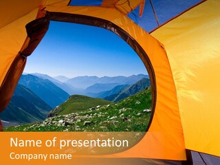 Sky View Panoramic PowerPoint Template