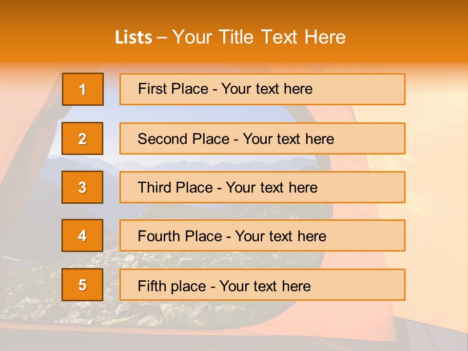 Sky View Panoramic PowerPoint Template
