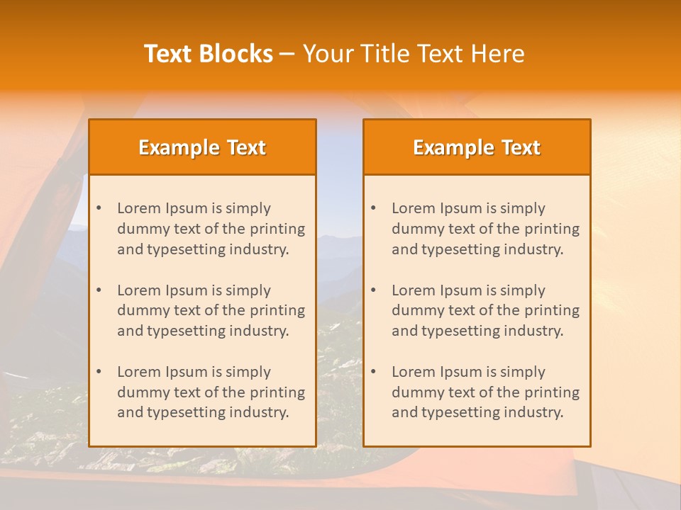 Sky View Panoramic PowerPoint Template