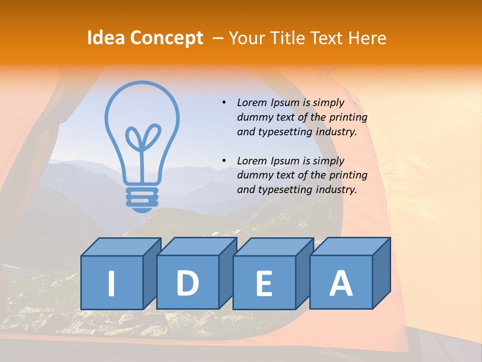 Sky View Panoramic PowerPoint Template
