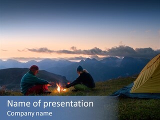 Active Trekking Tourism PowerPoint Template