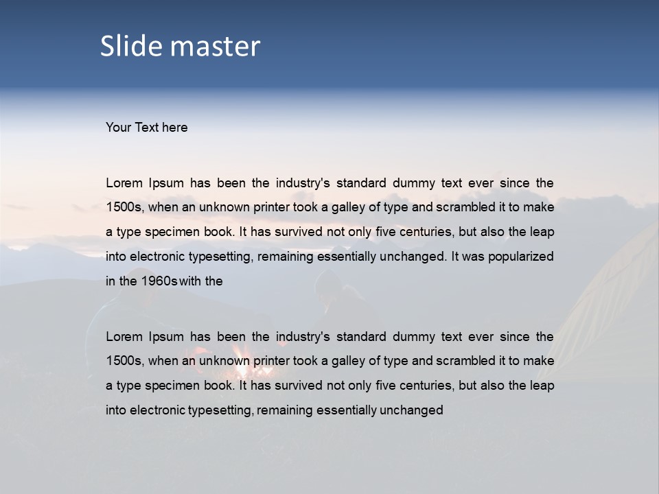 Active Trekking Tourism PowerPoint Template