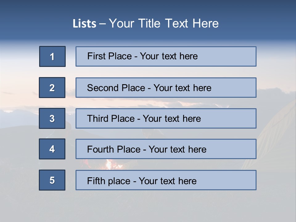 Active Trekking Tourism PowerPoint Template