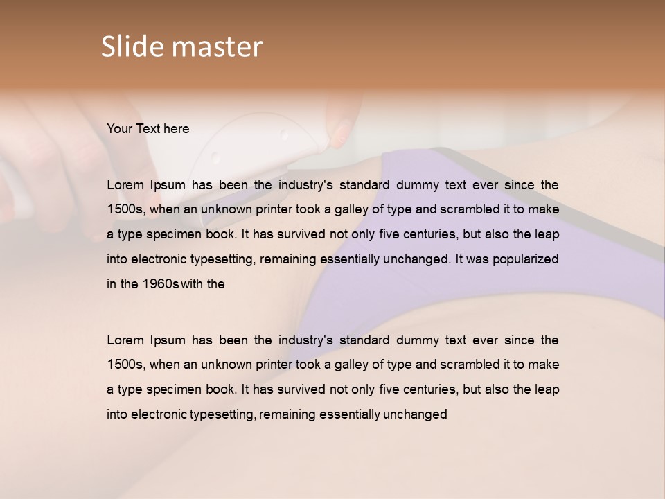 Underwear Fresh Apparatus PowerPoint Template