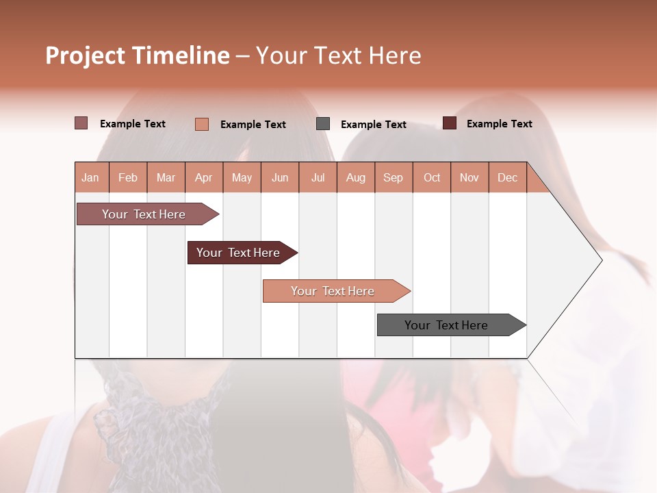 Expression Brunette Discussing PowerPoint Template