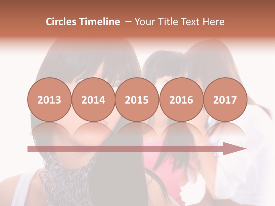 Expression Brunette Discussing PowerPoint Template