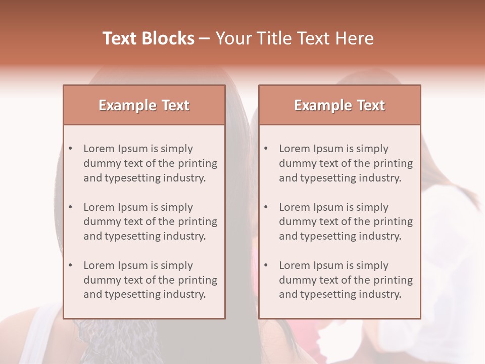 Expression Brunette Discussing PowerPoint Template