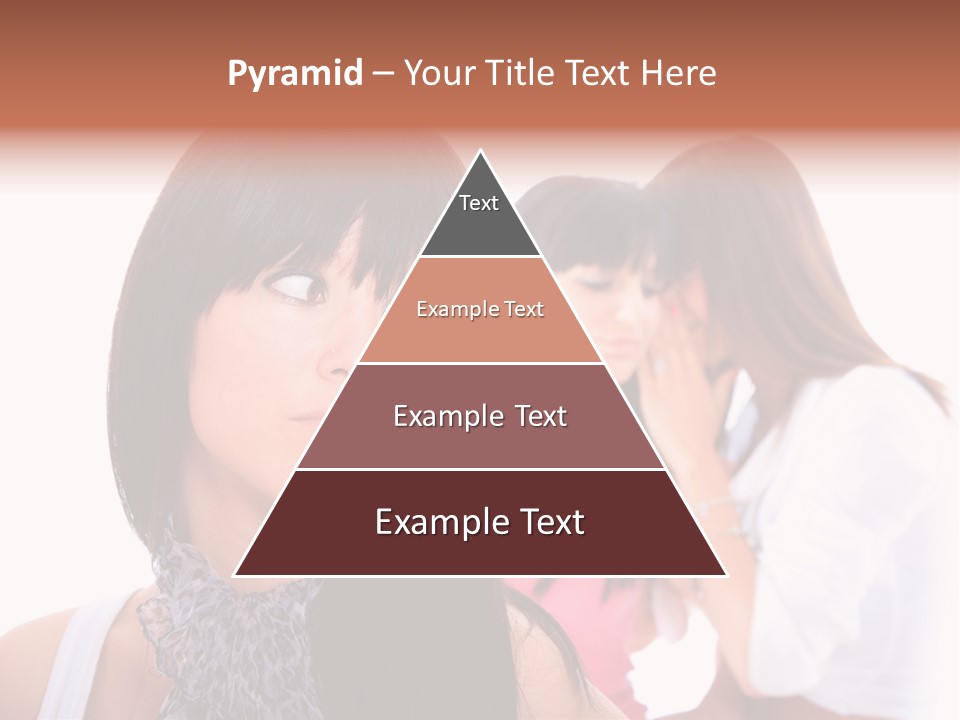 Expression Brunette Discussing PowerPoint Template