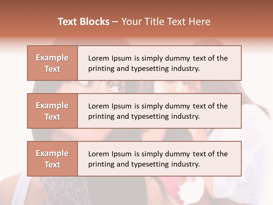 Expression Brunette Discussing PowerPoint Template