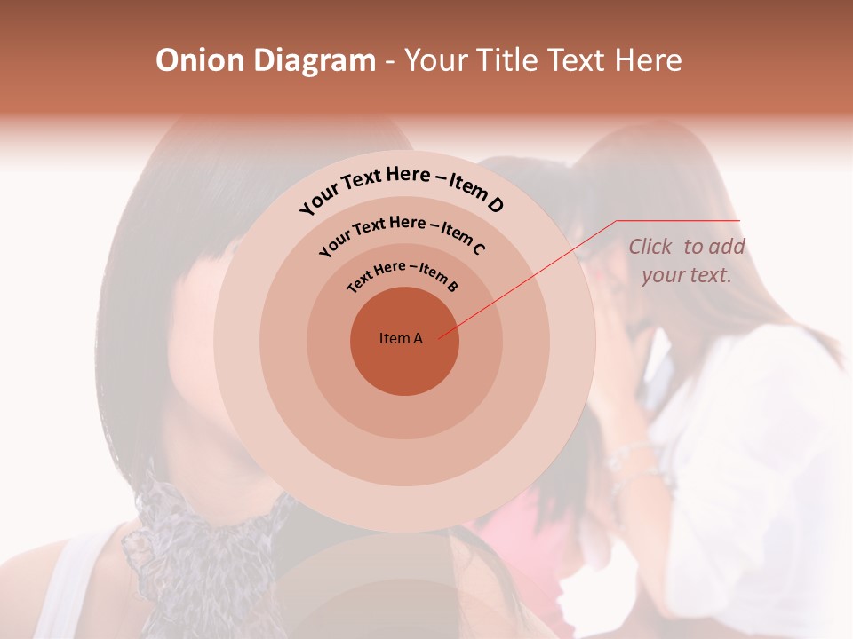 Expression Brunette Discussing PowerPoint Template