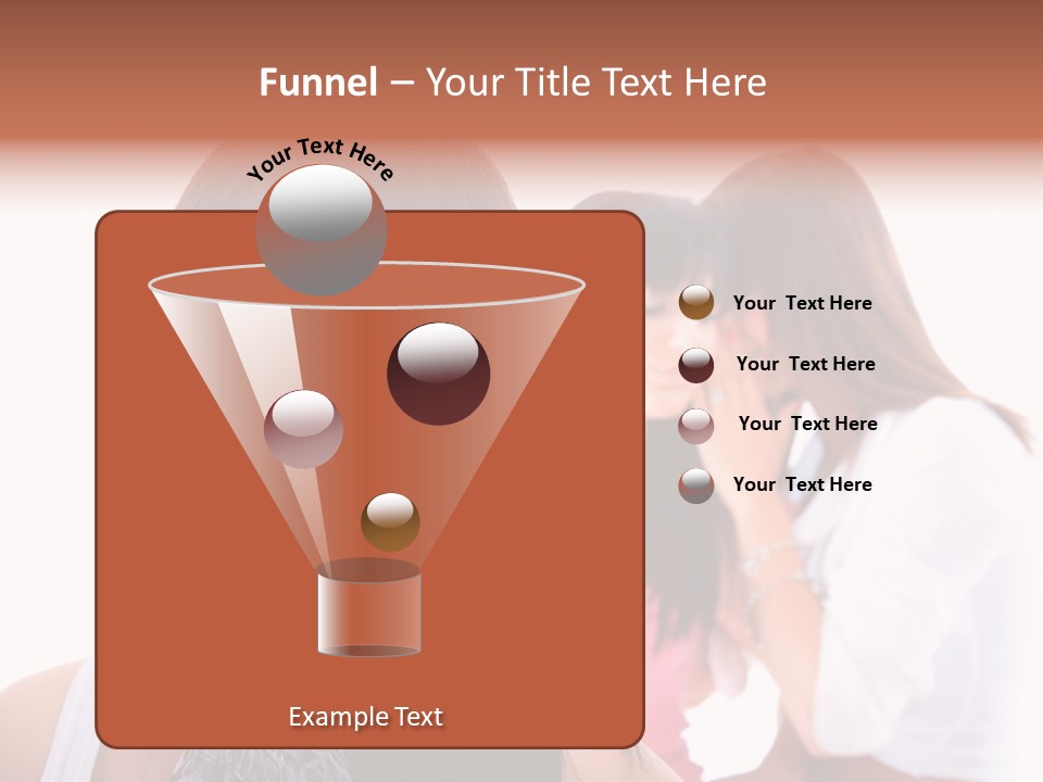 Expression Brunette Discussing PowerPoint Template