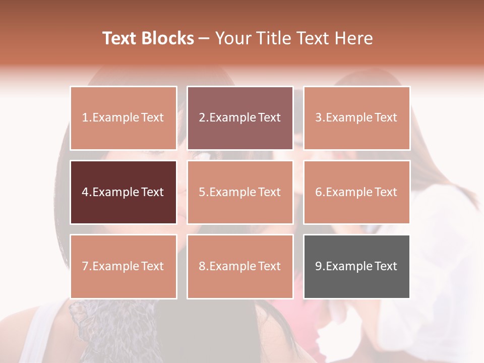 Expression Brunette Discussing PowerPoint Template