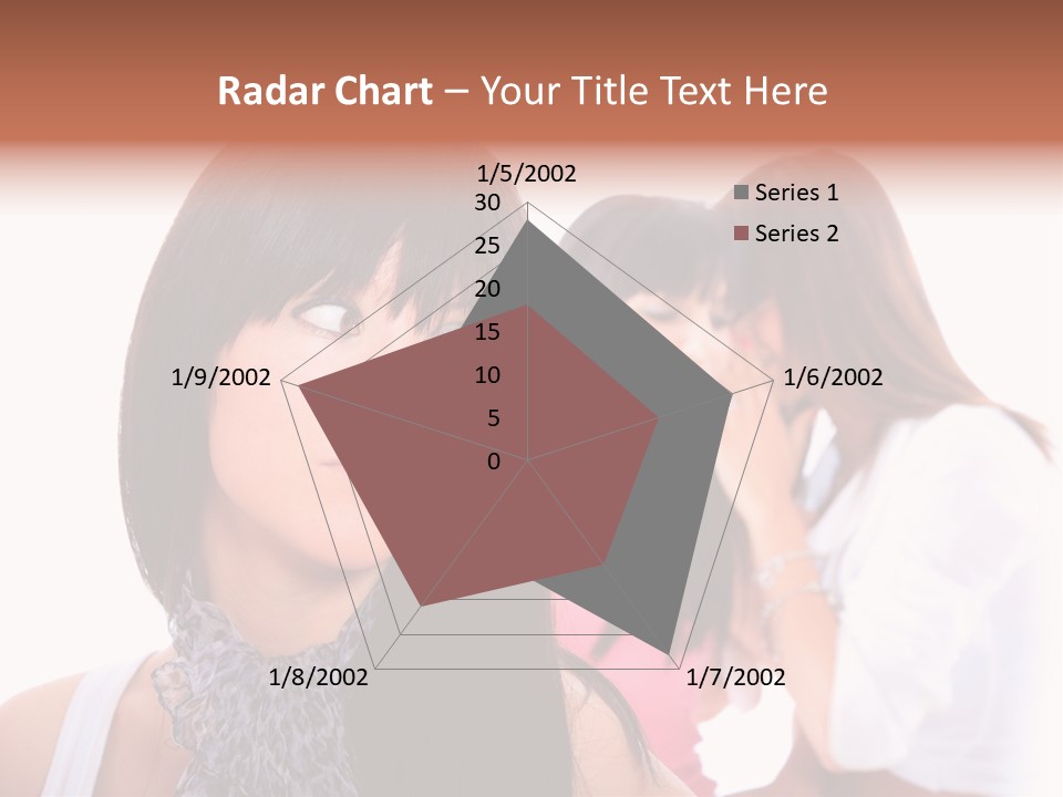 Expression Brunette Discussing PowerPoint Template