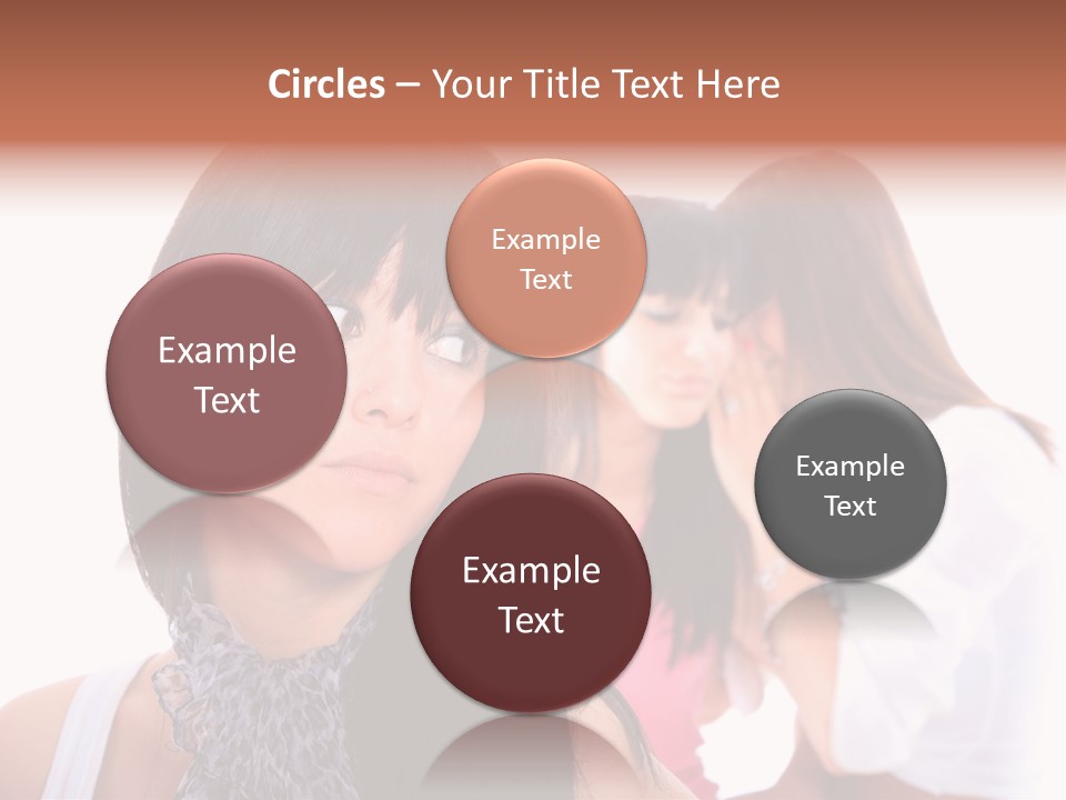 Expression Brunette Discussing PowerPoint Template