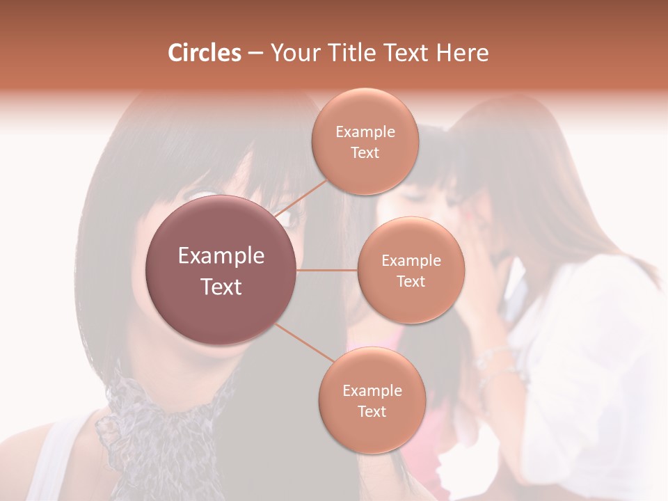 Expression Brunette Discussing PowerPoint Template