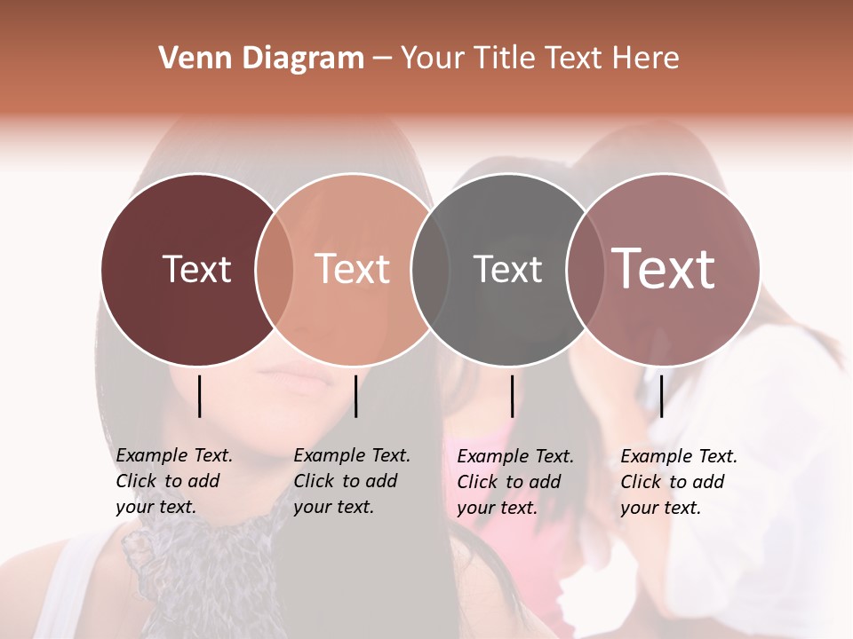 Expression Brunette Discussing PowerPoint Template