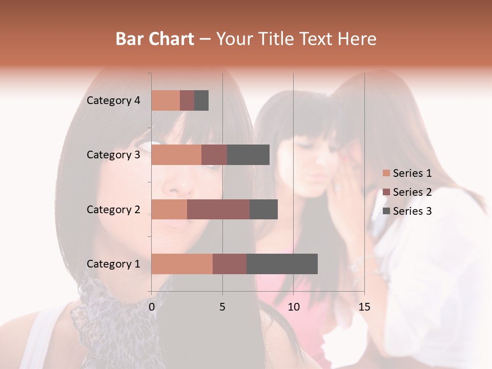 Expression Brunette Discussing PowerPoint Template