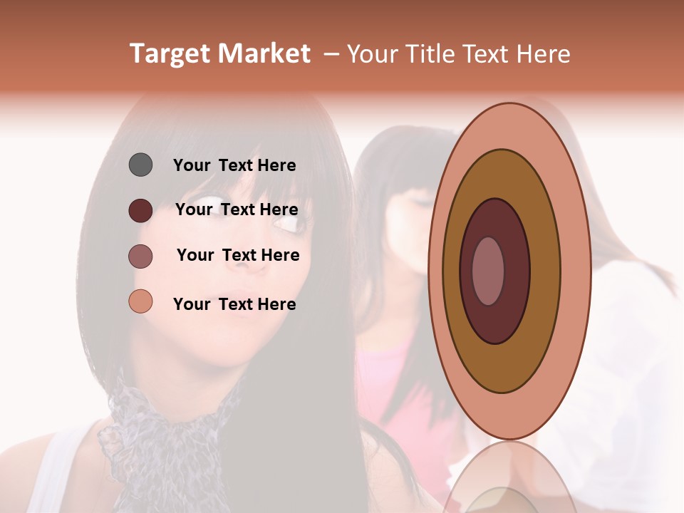 Expression Brunette Discussing PowerPoint Template