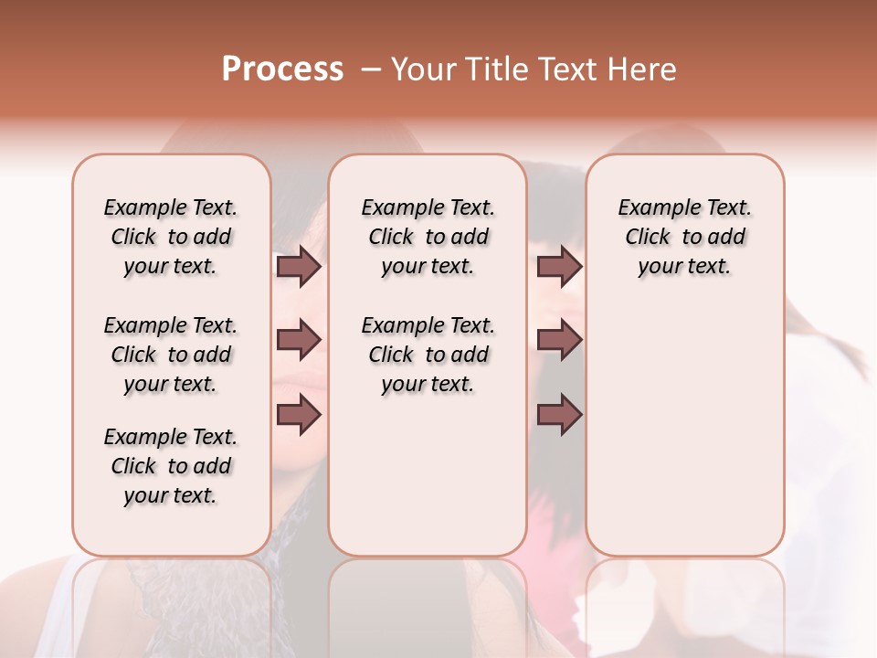 Expression Brunette Discussing PowerPoint Template