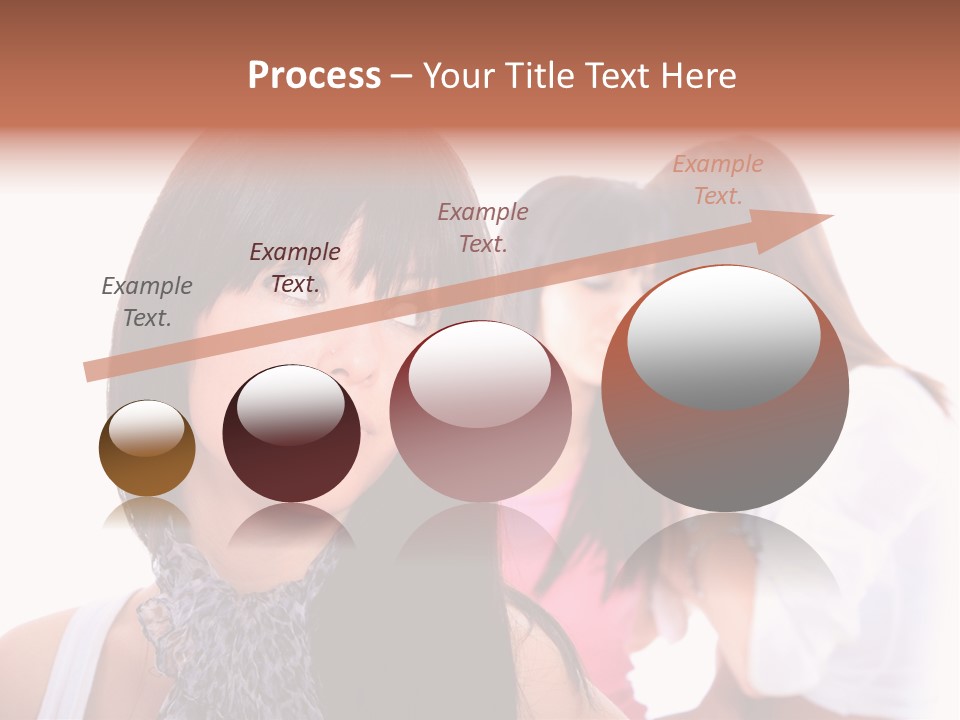 Expression Brunette Discussing PowerPoint Template