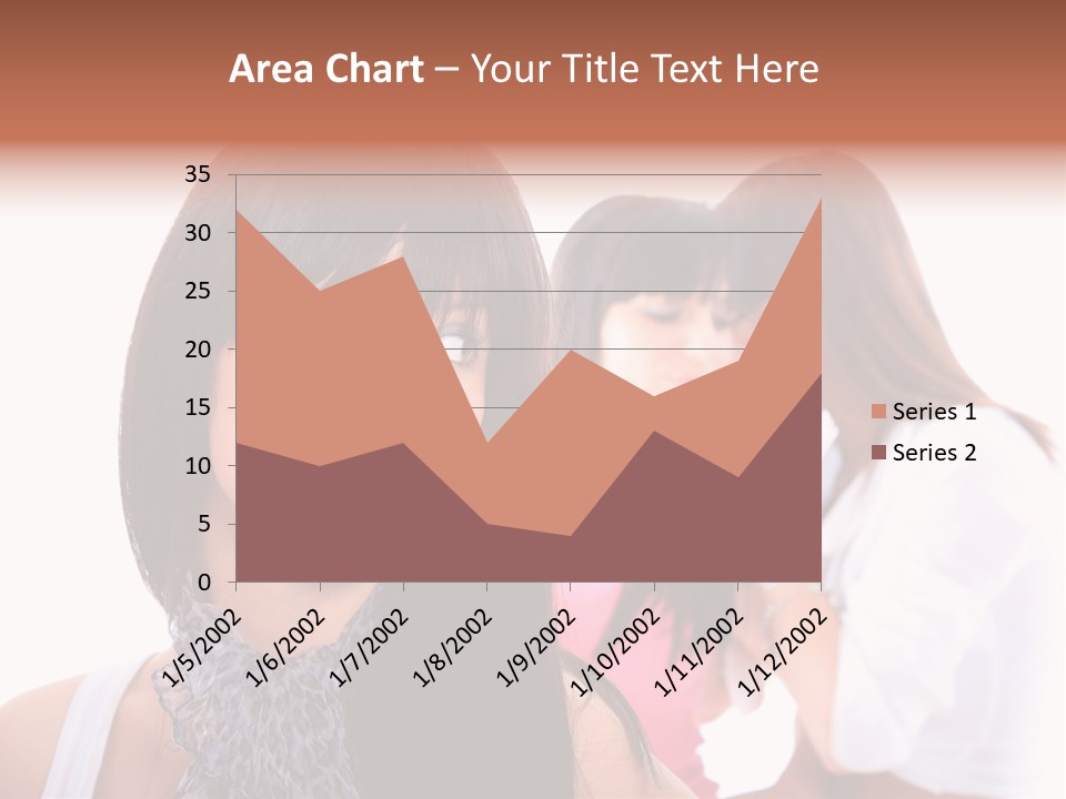 Expression Brunette Discussing PowerPoint Template