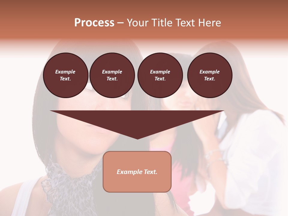 Expression Brunette Discussing PowerPoint Template