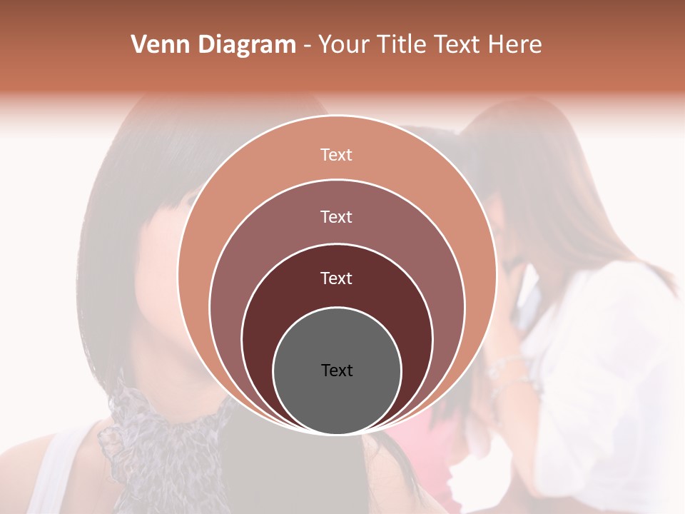 Expression Brunette Discussing PowerPoint Template