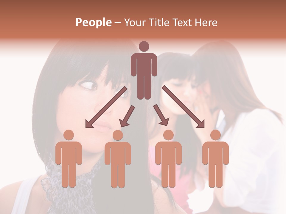 Expression Brunette Discussing PowerPoint Template