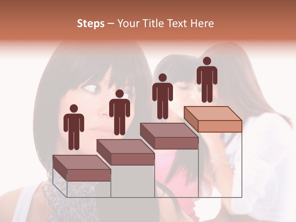 Expression Brunette Discussing PowerPoint Template