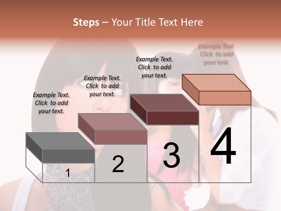Expression Brunette Discussing PowerPoint Template