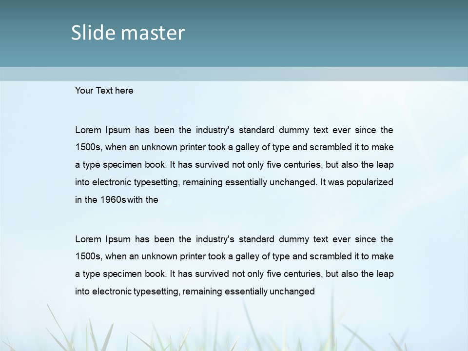 Sun Summer Tree PowerPoint Template