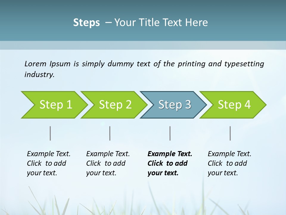 Sun Summer Tree PowerPoint Template