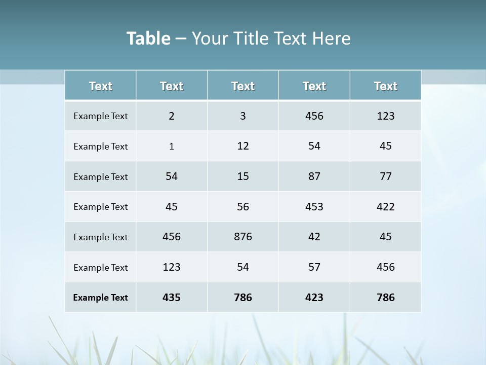 Sun Summer Tree PowerPoint Template