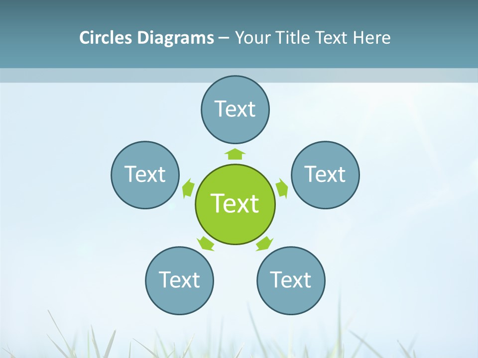 Sun Summer Tree PowerPoint Template