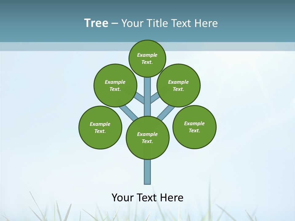 Sun Summer Tree PowerPoint Template