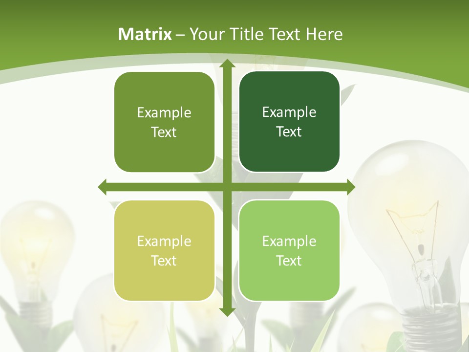 Solution Illuminated Grass PowerPoint Template