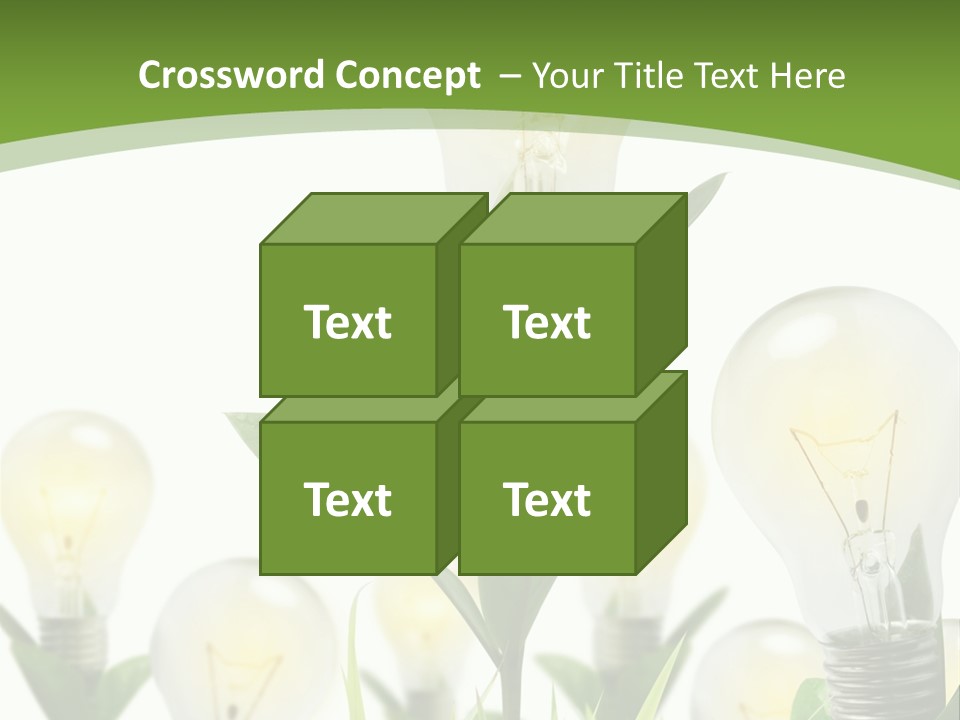 Solution Illuminated Grass PowerPoint Template