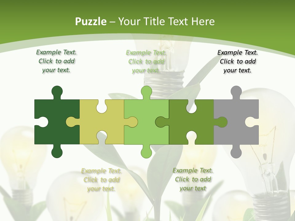 Solution Illuminated Grass PowerPoint Template