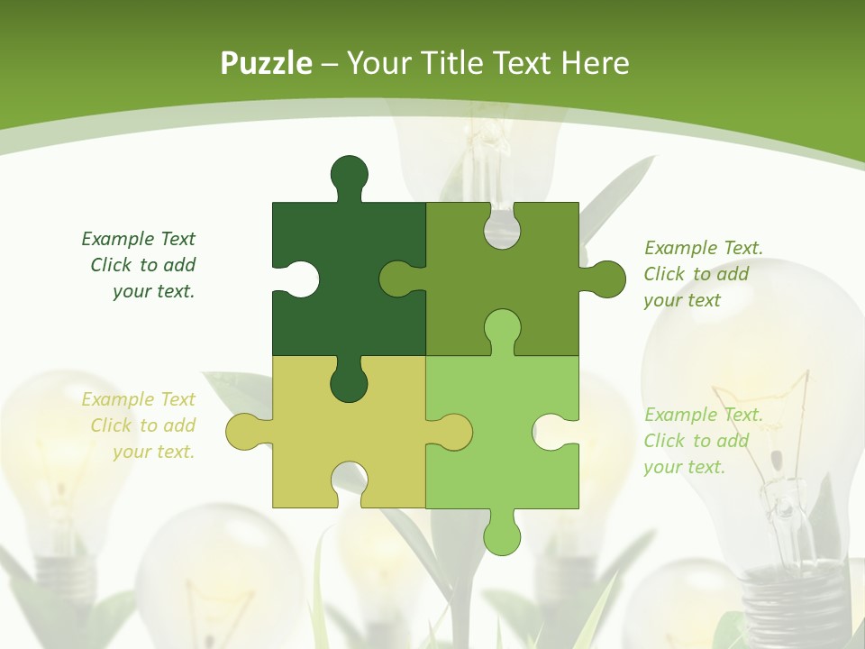 Solution Illuminated Grass PowerPoint Template